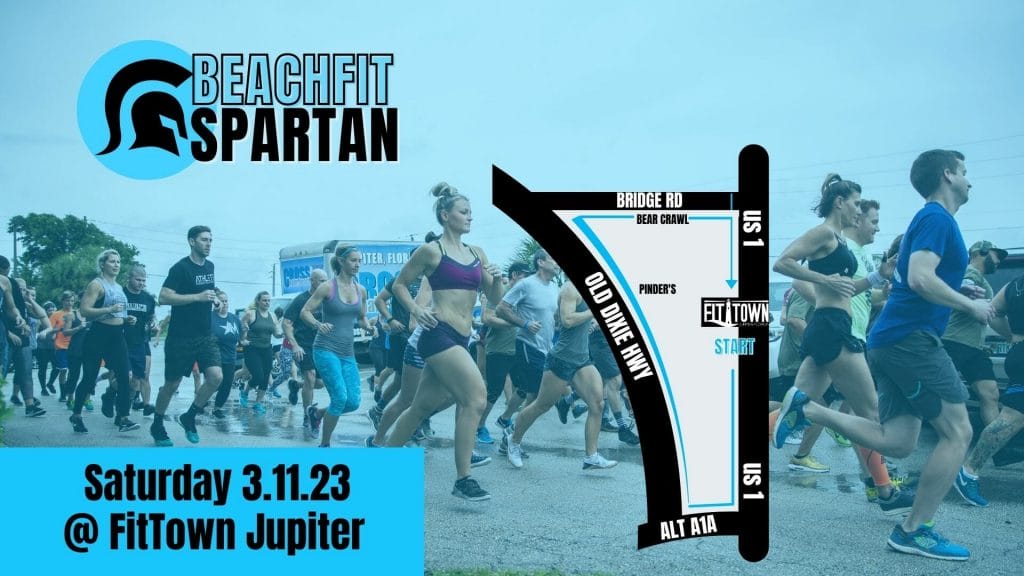 beachfit spartan map and route